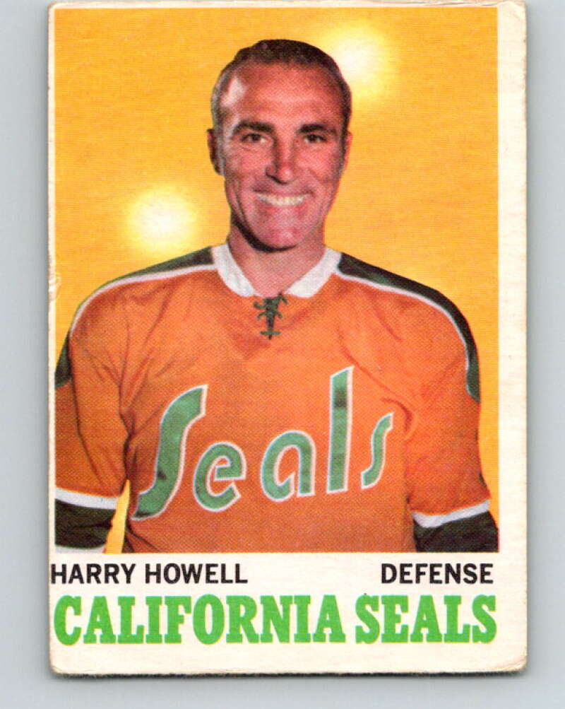 1970-71 O-Pee-Chee #72 Harry Howell California Golden Seals V2582