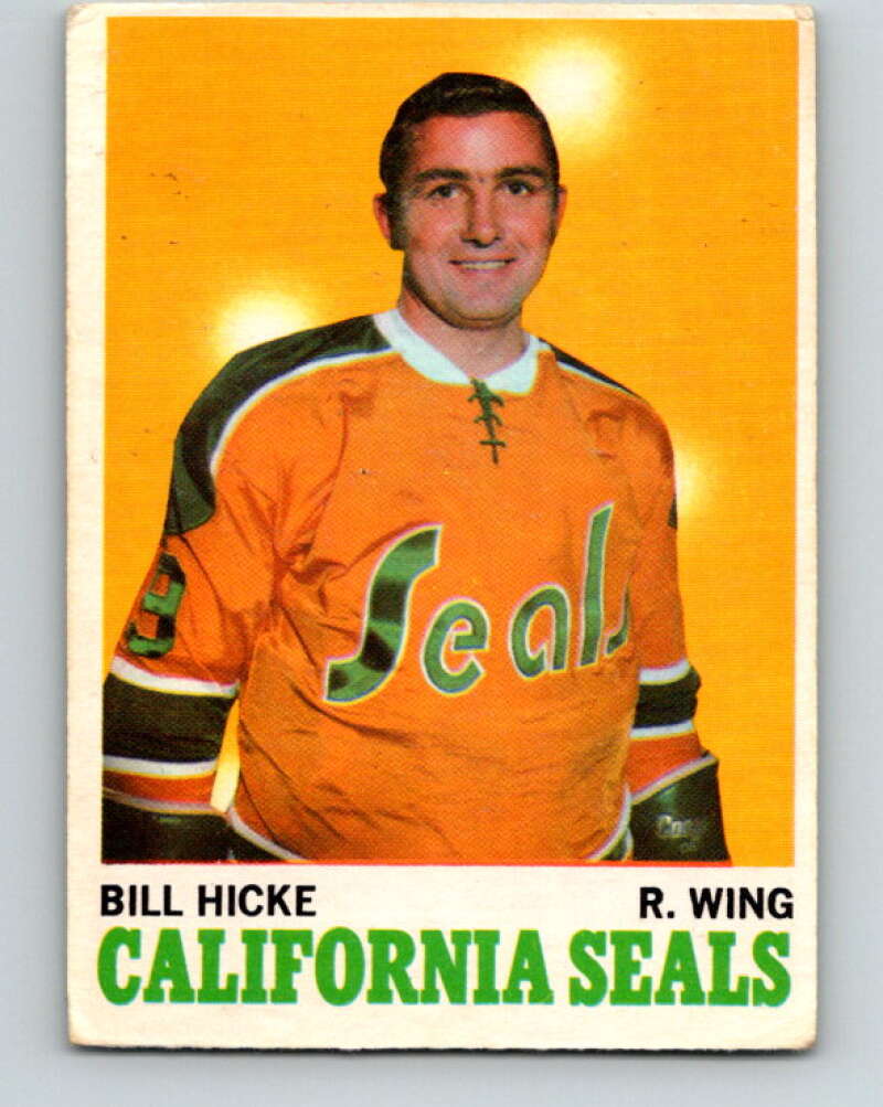 1970-71 O-Pee-Chee #76 Bill Hicke California Golden Seals V2590