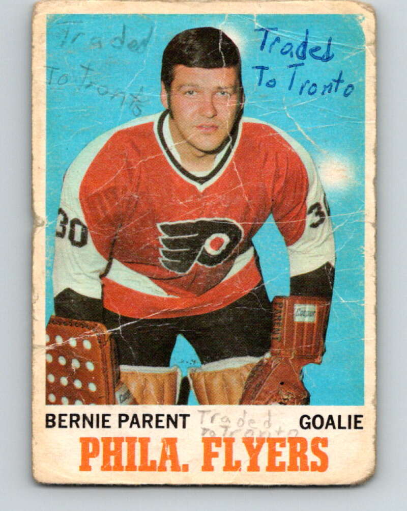 1970-71 O-Pee-Chee #78 Bernie Parent Philadelphia Flyers V2593