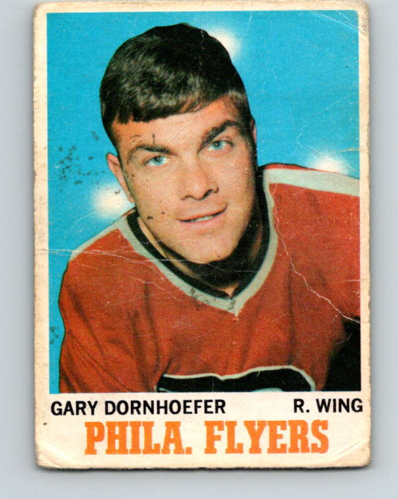 1970-71 O-Pee-Chee #85 Gary Dornhoefer Philadelphia Flyers V2603