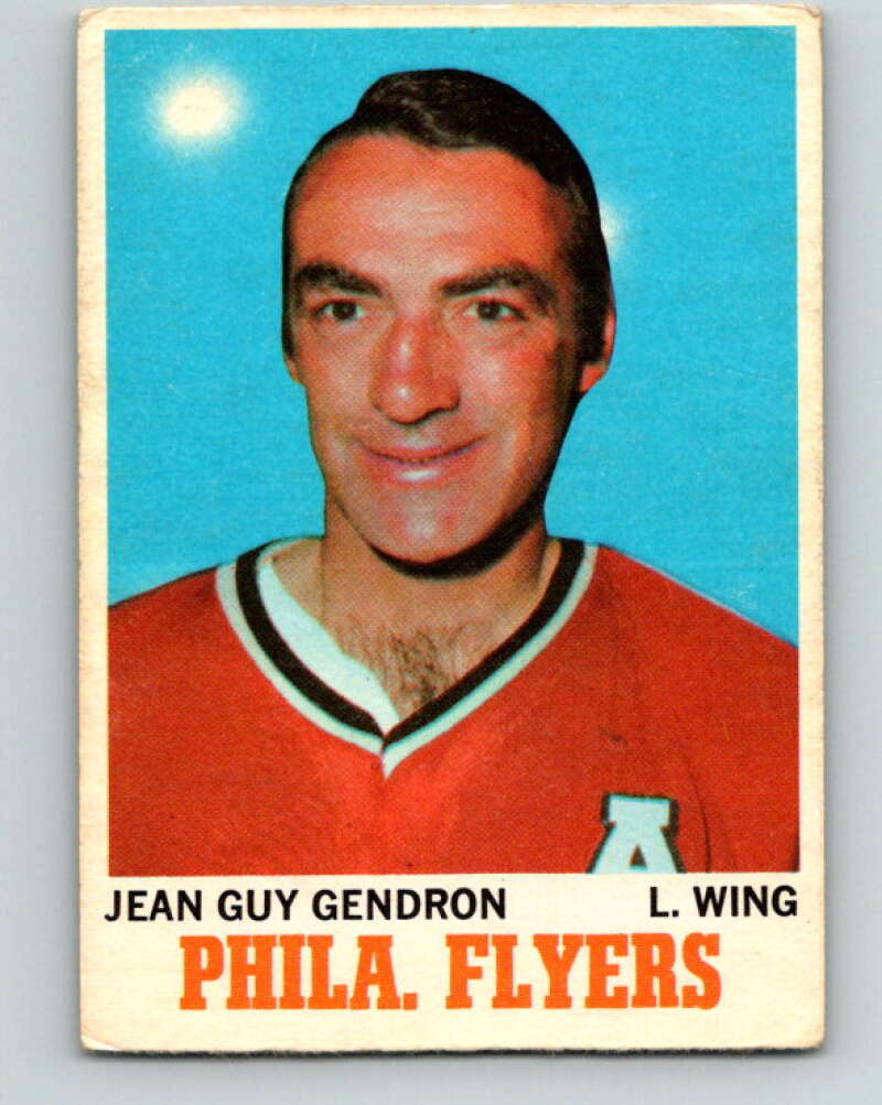 1970-71 O-Pee-Chee #86 Jean-Guy Gendron Philadelphia Flyers V2604