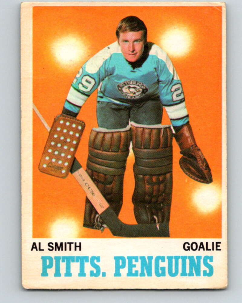 1970-71 O-Pee-Chee #87 Al Smith RC Rookie Pittsburgh Penguins V2605