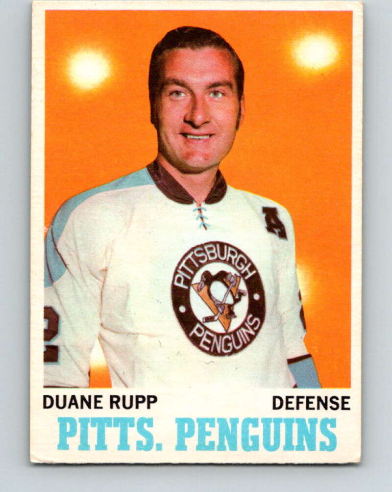 1970-71 O-Pee-Chee #89 Duane Rupp Pittsburgh Penguins V2608
