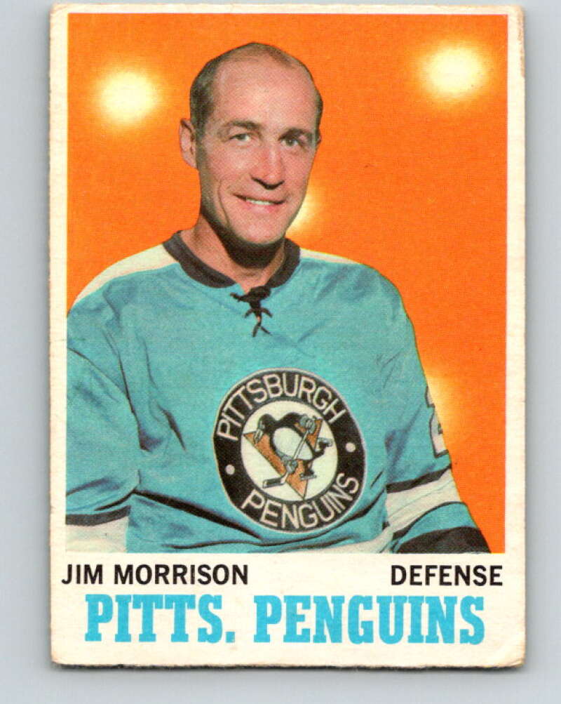 1970-71 O-Pee-Chee #90 Jim Morrison Pittsburgh Penguins V2612