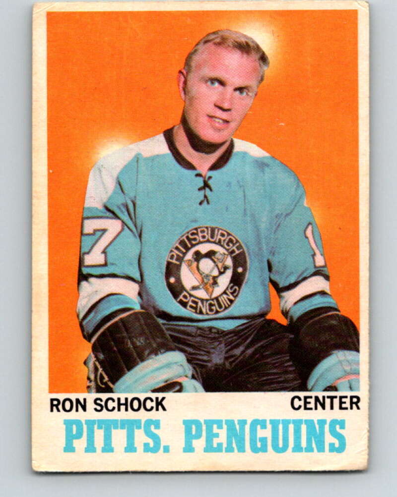 1970-71 O-Pee-Chee #91 Ron Schock Pittsburgh Penguins V2614