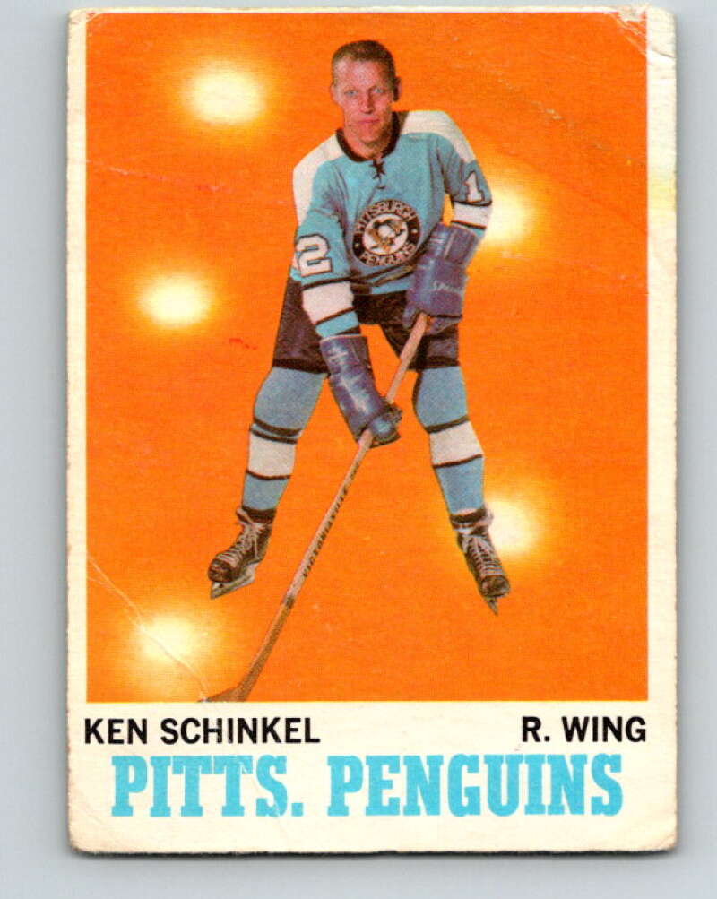 1970-71 O-Pee-Chee #92 Ken Schinkel Pittsburgh Penguins V2616