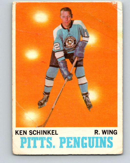 1970-71 O-Pee-Chee #92 Ken Schinkel  Pittsburgh Penguins  V2616