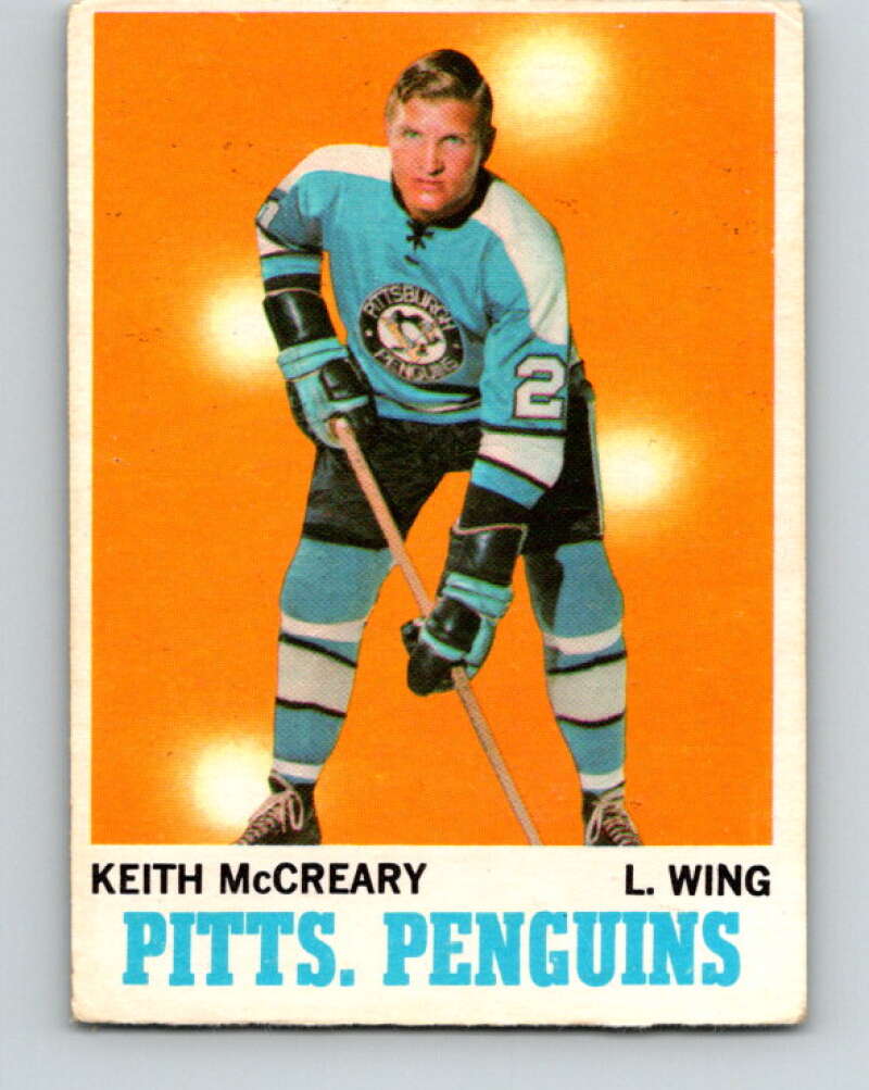 1970-71 O-Pee-Chee #93 Keith McCreary Pittsburgh Penguins V2617