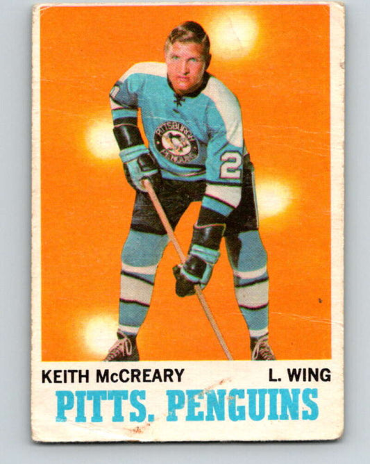 1970-71 O-Pee-Chee #93 Keith McCreary  Pittsburgh Penguins  V2618