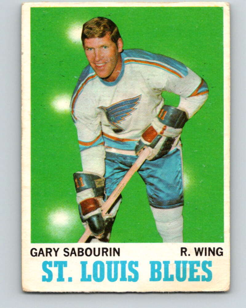 1970-71 O-Pee-Chee #96 Gary Sabourin St. Louis Blues V2625