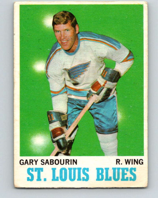 1970-71 O-Pee-Chee #96 Gary Sabourin  St. Louis Blues  V2625