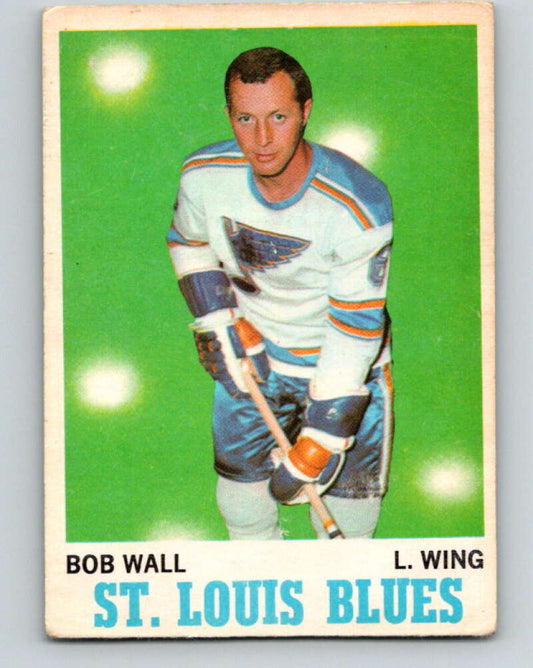 1970-71 O-Pee-Chee #98 Bob Wall  St. Louis Blues  V2630