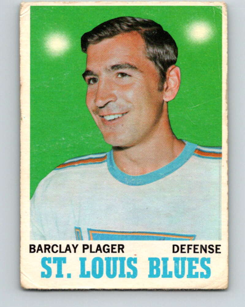 1970-71 O-Pee-Chee #99 Barclay Plager St. Louis Blues V2633
