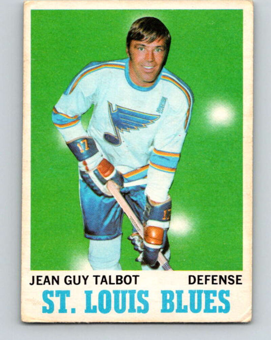 1970-71 O-Pee-Chee #100 Jean-Guy Talbot  St. Louis Blues  V2634