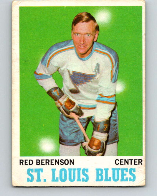 1970-71 O-Pee-Chee #103 Red Berenson  St. Louis Blues  V2642