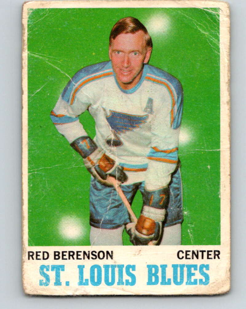 1970-71 O-Pee-Chee #103 Red Berenson St. Louis Blues V2643
