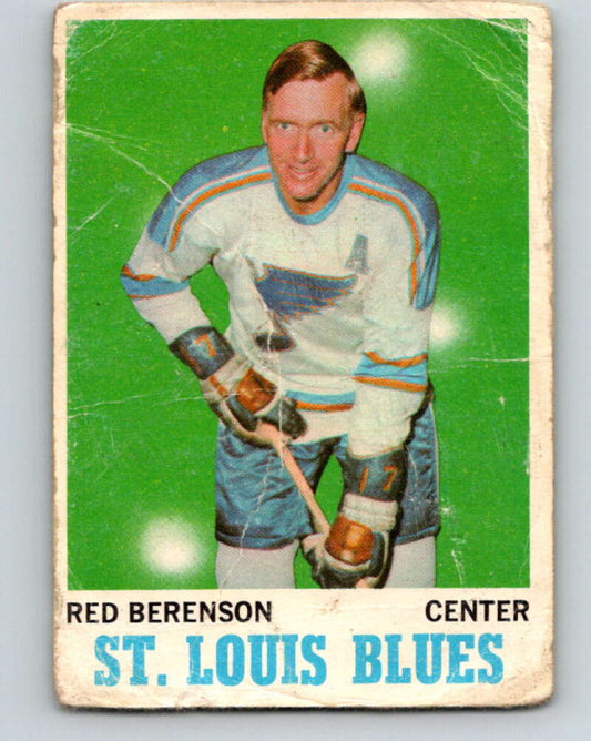 1970-71 O-Pee-Chee #103 Red Berenson  St. Louis Blues  V2643
