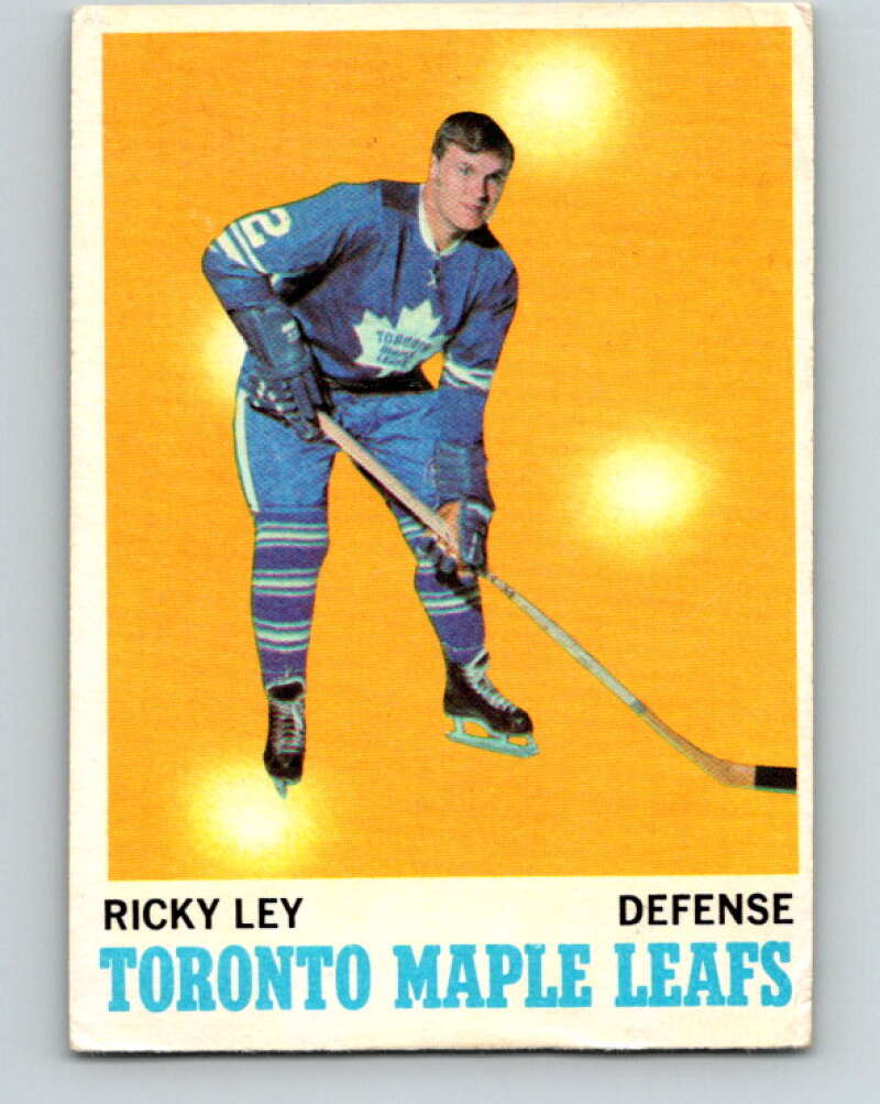 1970-71 O-Pee-Chee #108 Rick Ley Toronto Maple Leafs V2657