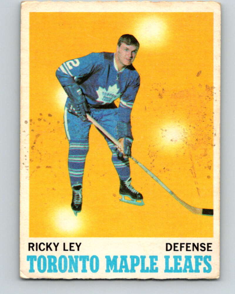 1970-71 O-Pee-Chee #108 Rick Ley Toronto Maple Leafs V2658