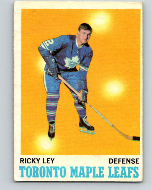 1970-71 O-Pee-Chee #108 Rick Ley  Toronto Maple Leafs  V2659
