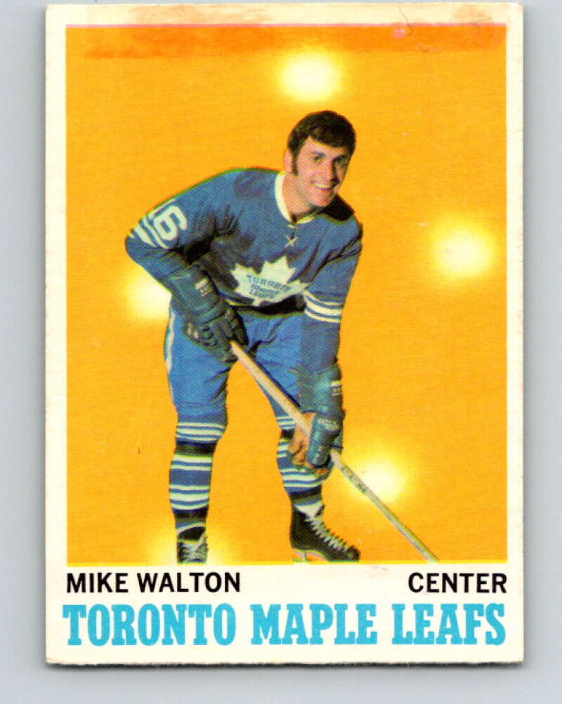 1970-71 O-Pee-Chee #109 Mike Walton Toronto Maple Leafs V2660