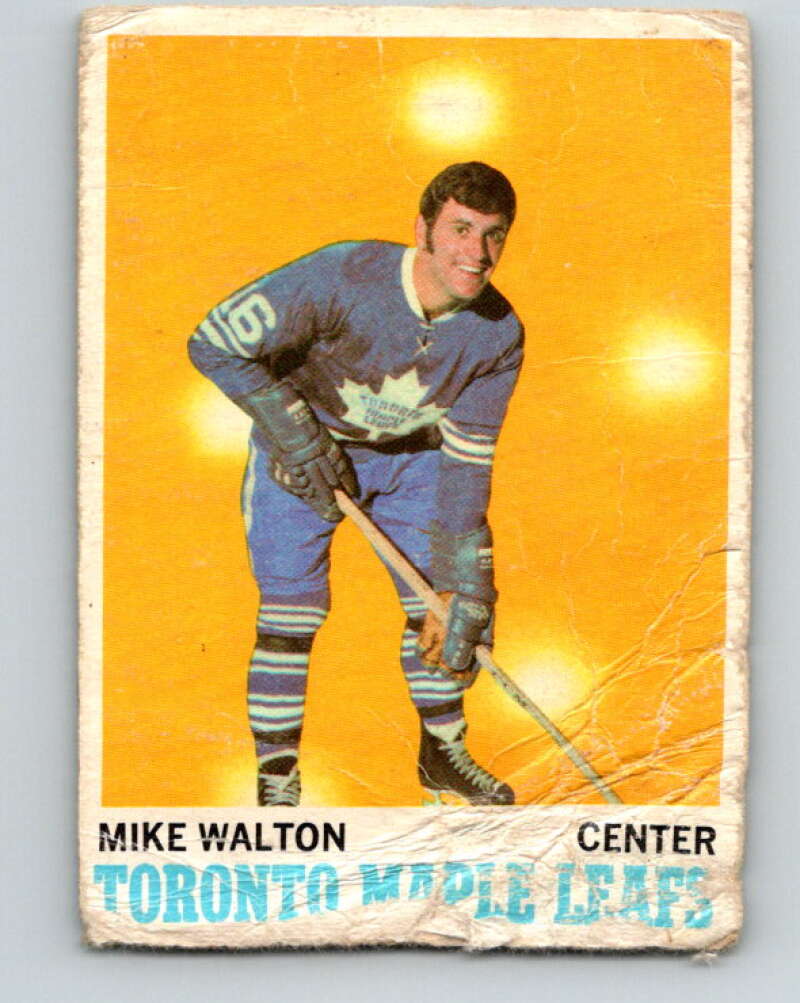 1970-71 O-Pee-Chee #109 Mike Walton Toronto Maple Leafs V2661