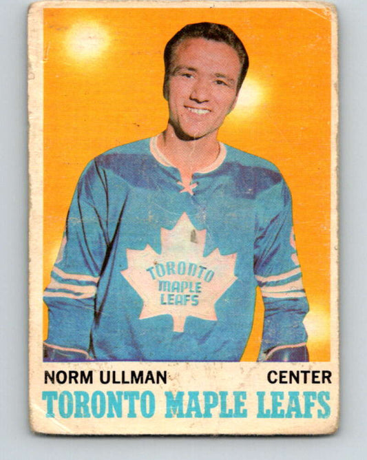1970-71 O-Pee-Chee #110 Norm Ullman  Toronto Maple Leafs  V2663