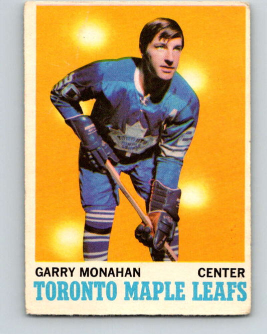 1970-71 O-Pee-Chee #112 Garry Monahan  Toronto Maple Leafs  V2665