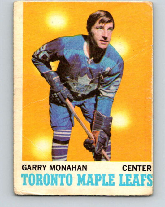 1970-71 O-Pee-Chee #112 Garry Monahan  Toronto Maple Leafs  V2666