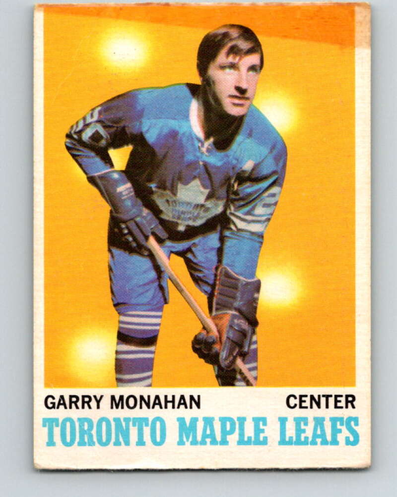 1970-71 O-Pee-Chee #112 Garry Monahan Toronto Maple Leafs V2667