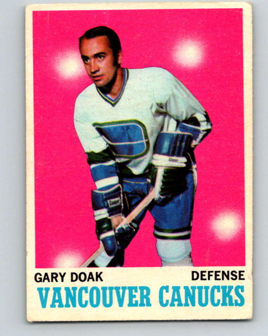 1970-71 O-Pee-Chee #114 Gary Doak  Vancouver Canucks  V2671