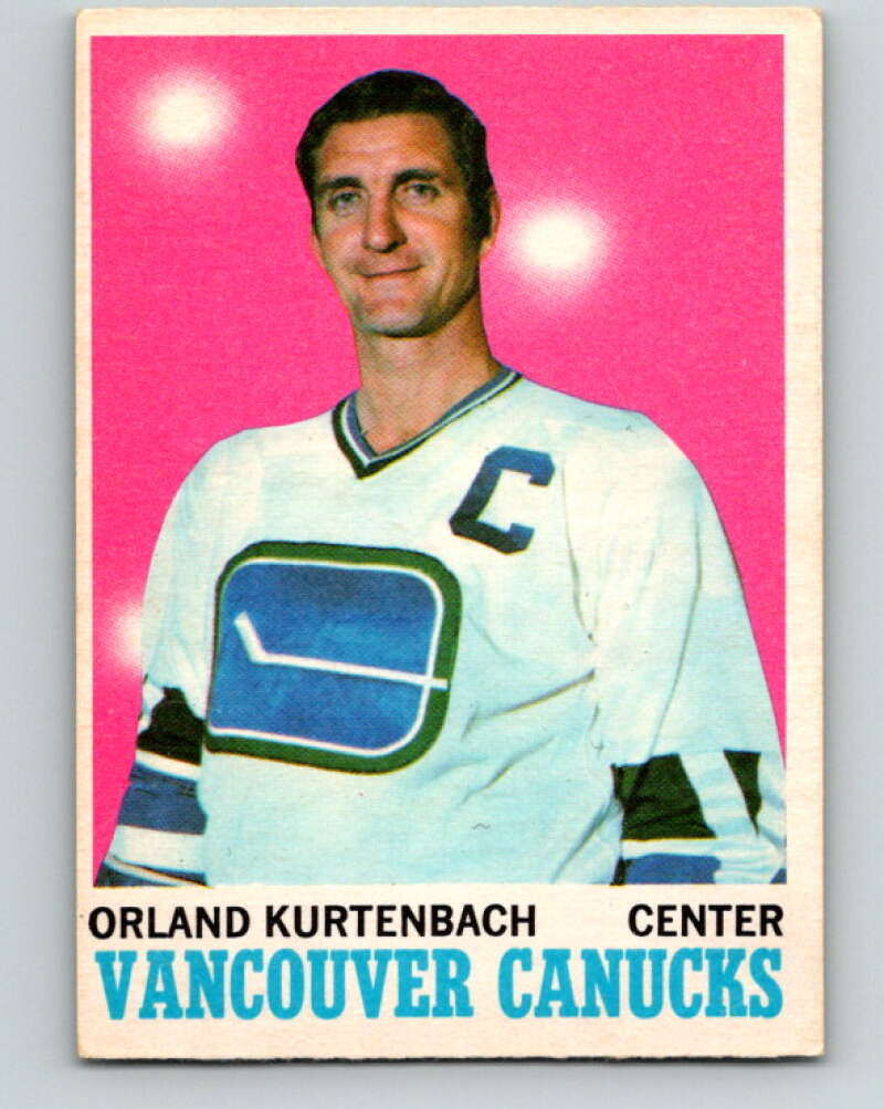 1970-71 O-Pee-Chee #117 Orland Kurtenbach Vancouver Canucks V2675