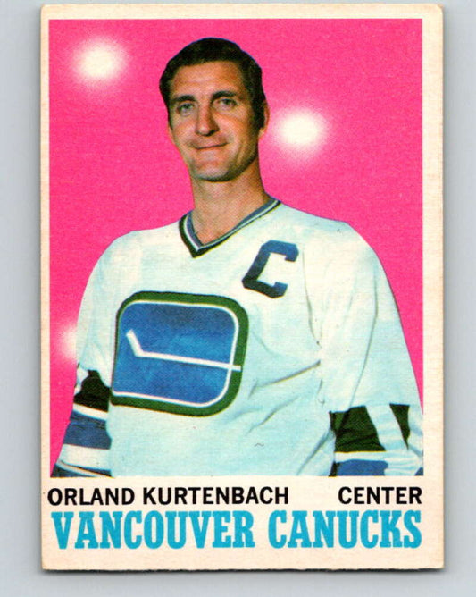 1970-71 O-Pee-Chee #117 Orland Kurtenbach  Vancouver Canucks  V2675