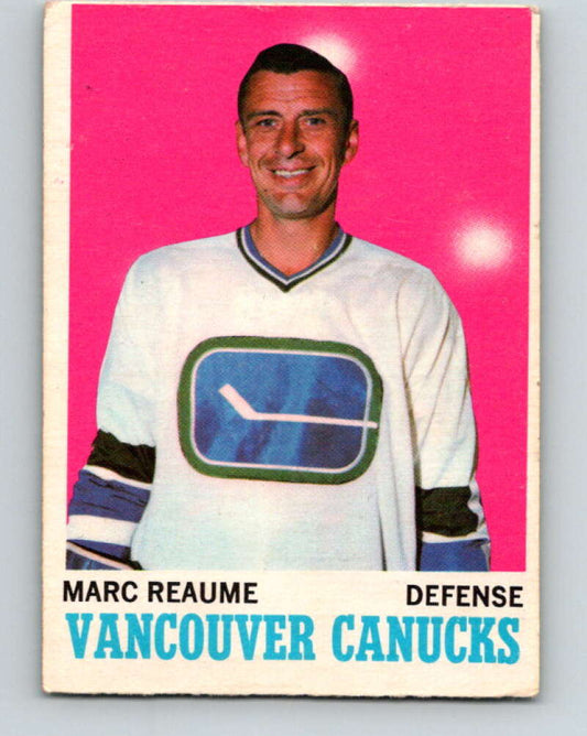 1970-71 O-Pee-Chee #119 Marc Reaume  Vancouver Canucks  V2679