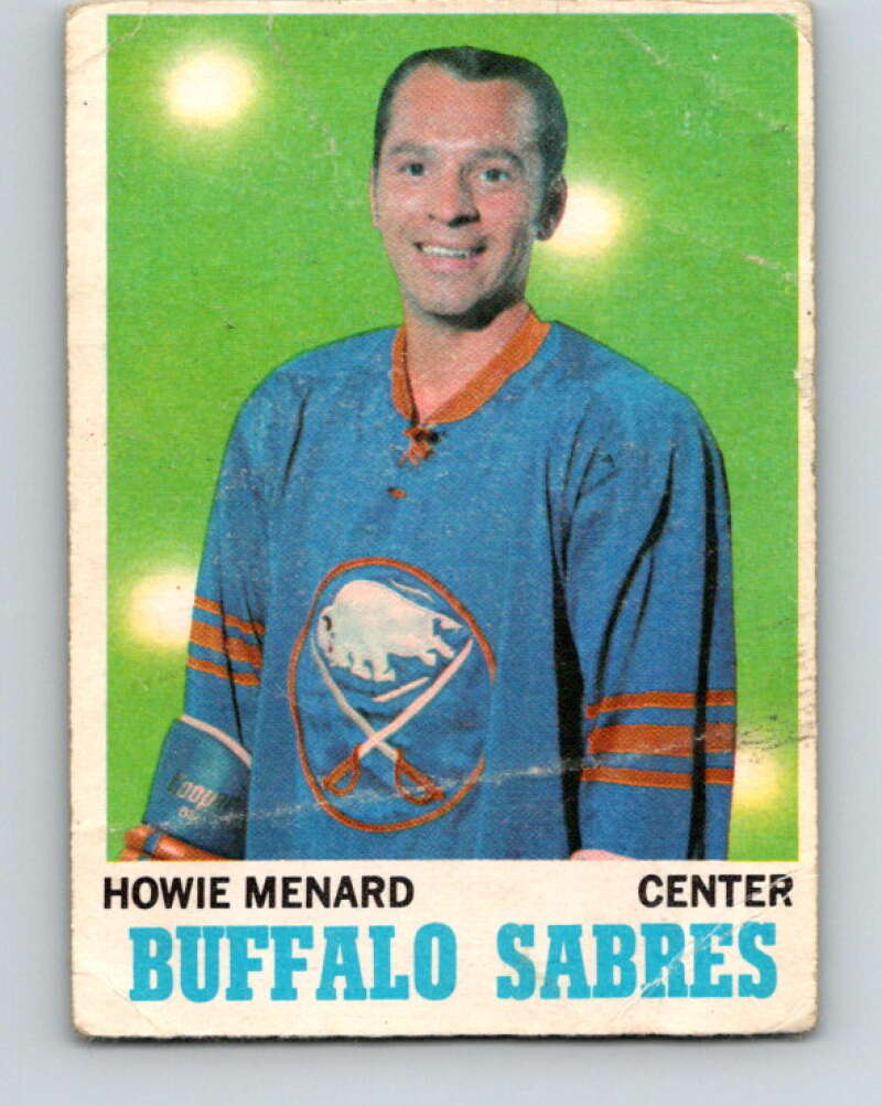 1970-71 O-Pee-Chee #124 Howie Menard Buffalo Sabres V2689