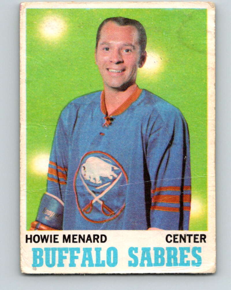 1970-71 O-Pee-Chee #124 Howie Menard Buffalo Sabres V2690