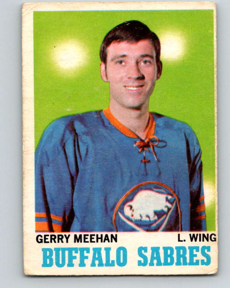 1970-71 O-Pee-Chee #125 Gerry Meehan RC Rookie Buffalo Sabres V2691