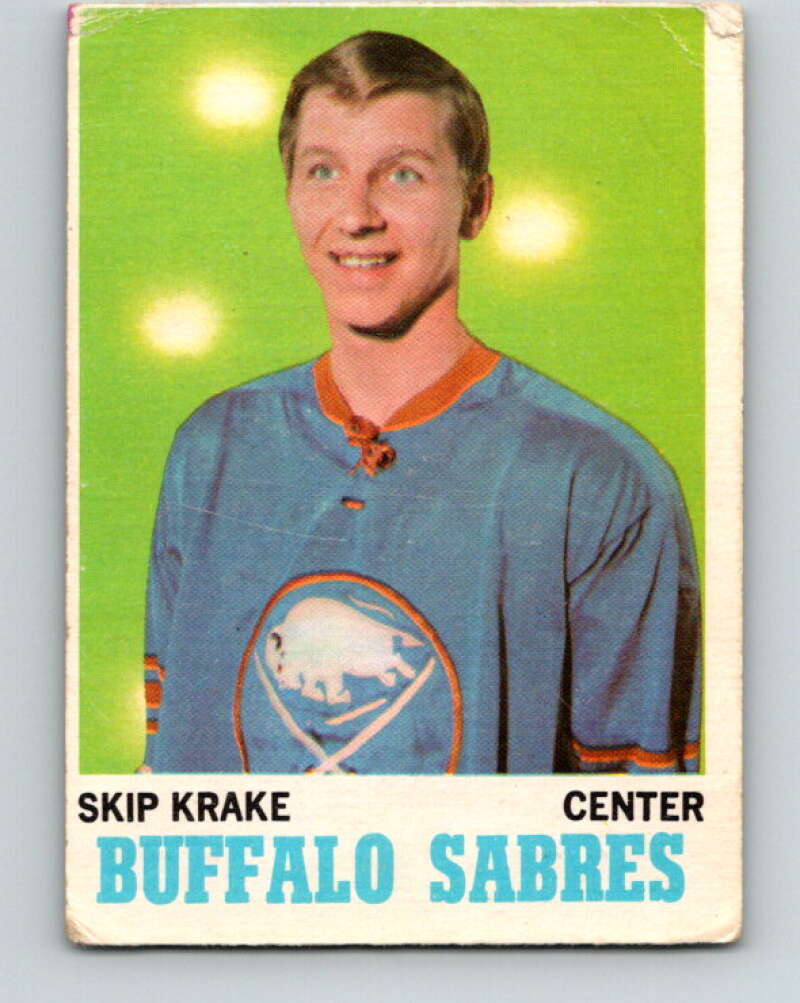 1970-71 O-Pee-Chee #126 Skip Krake Buffalo Sabres V2692