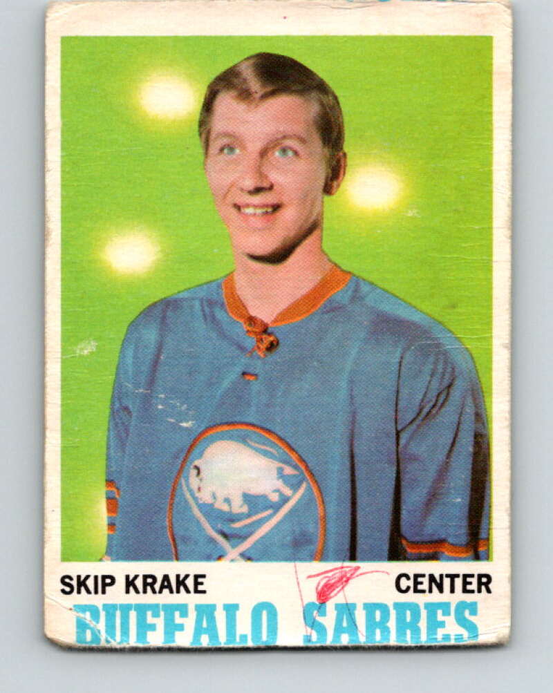 1970-71 O-Pee-Chee #126 Skip Krake Buffalo Sabres V2693