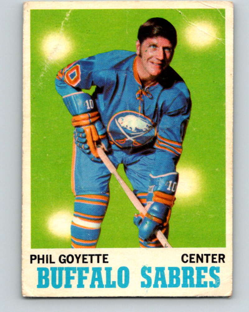 1970-71 O-Pee-Chee #127 Phil Goyette Buffalo Sabres V2694