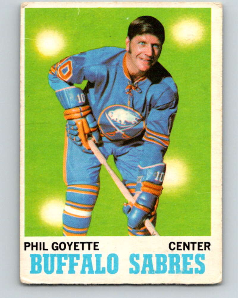 1970-71 O-Pee-Chee #127 Phil Goyette Buffalo Sabres V2695
