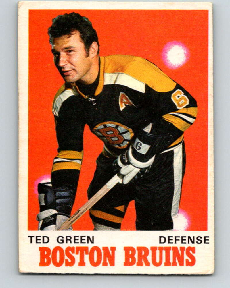 1970-71 O-Pee-Chee #134 Ted Green Boston Bruins V2711