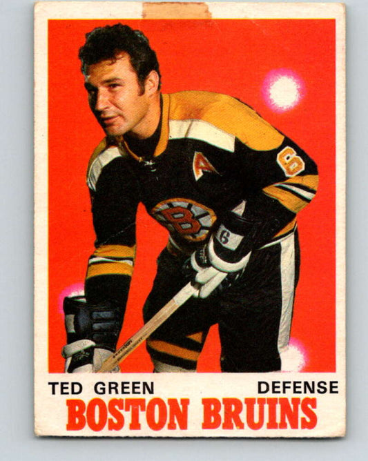 1970-71 O-Pee-Chee #134 Ted Green  Boston Bruins  V2712