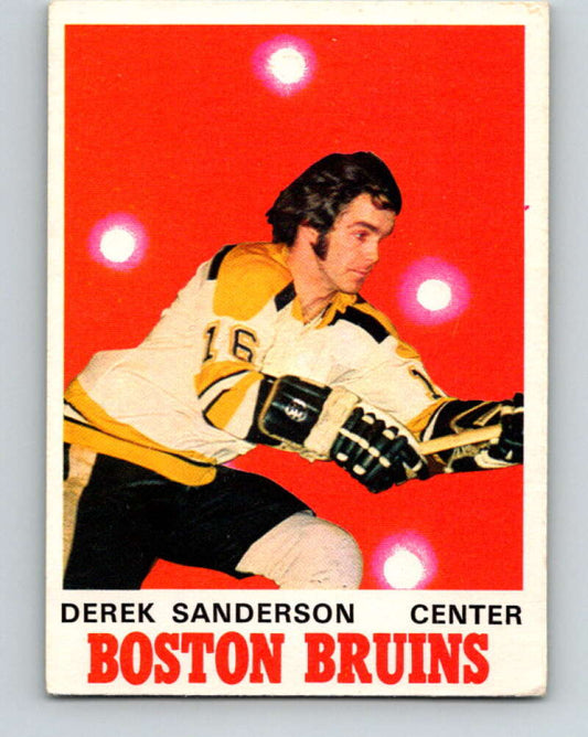 1970-71 O-Pee-Chee #136 Derek Sanderson  Boston Bruins  V2718