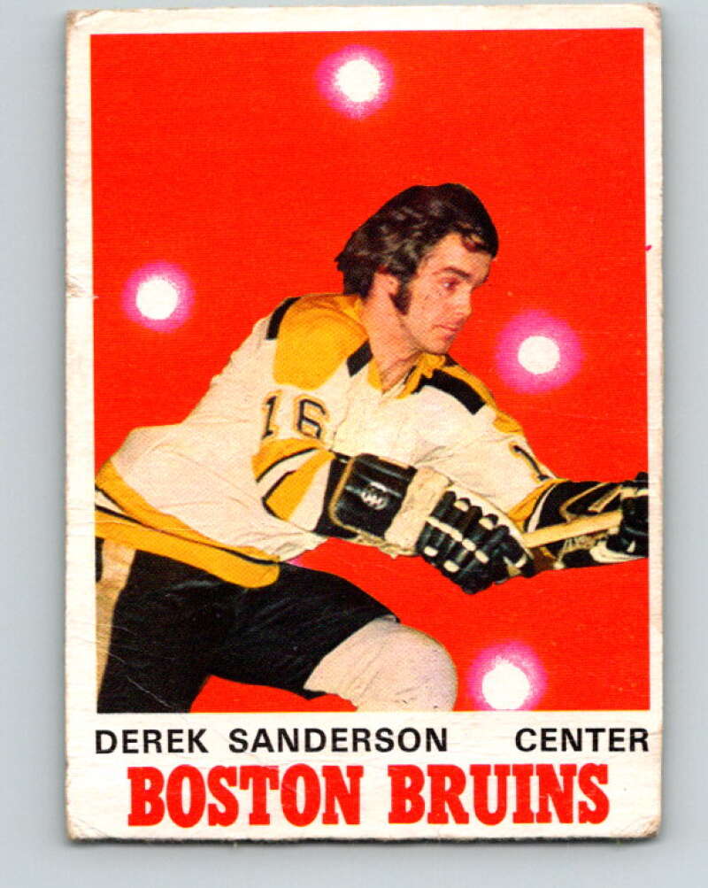 1970-71 O-Pee-Chee #136 Derek Sanderson Boston Bruins V2719