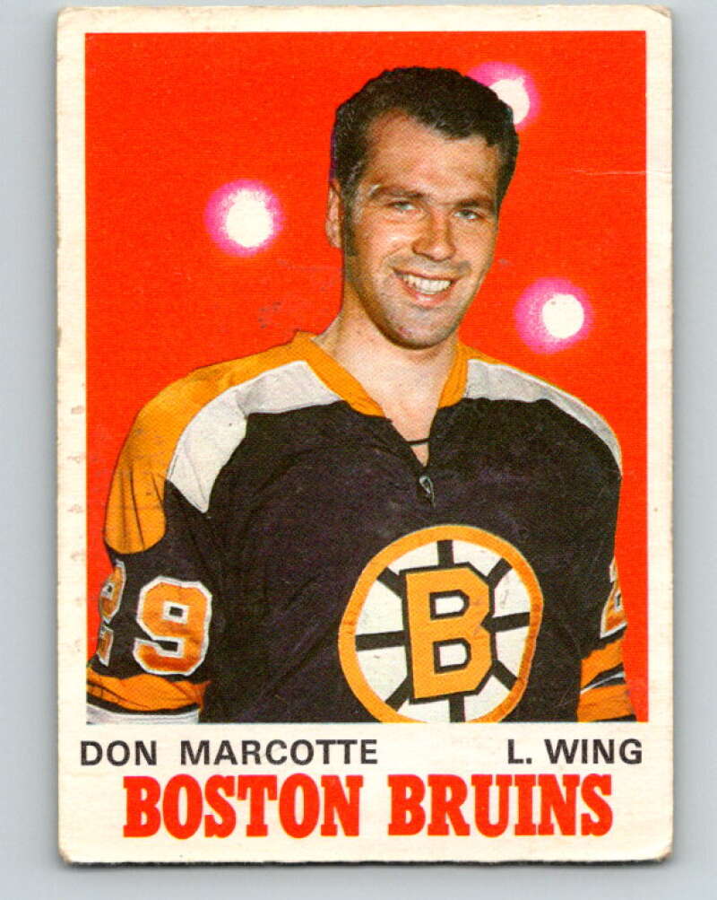 1970-71 O-Pee-Chee #138 Don Marcotte RC Rookie Boston Bruins V2726
