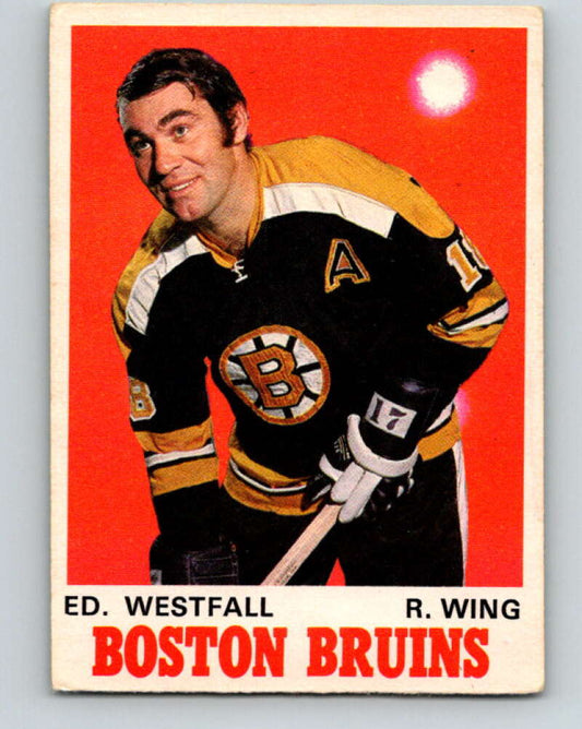 1970-71 O-Pee-Chee #139 Ed Westfall  Boston Bruins  V2731