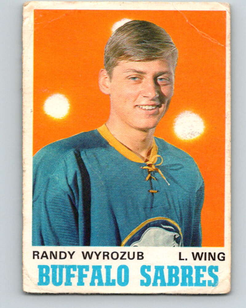 1970-71 O-Pee-Chee #141 Randy Wyrozub RC Rookie Buffalo Sabres V2740
