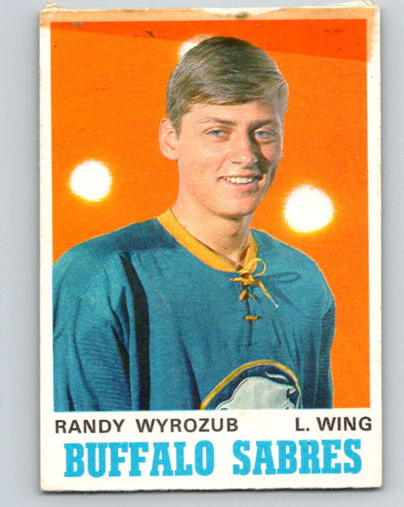 1970-71 O-Pee-Chee #141 Randy Wyrozub RC Rookie Buffalo Sabres V2741