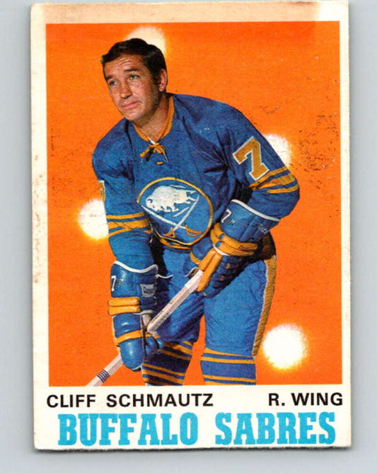1970-71 O-Pee-Chee #142 Cliff Schmautz  RC Rookie Buffalo Sabres  V2742